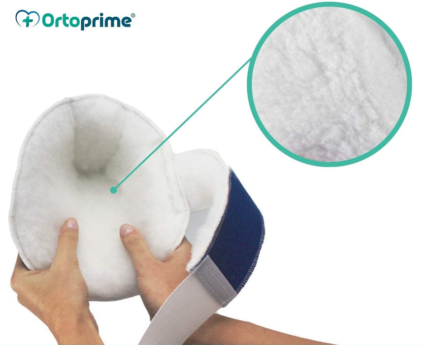 Zachte hielbeschermer voor rechtervoet tegen doorliggen