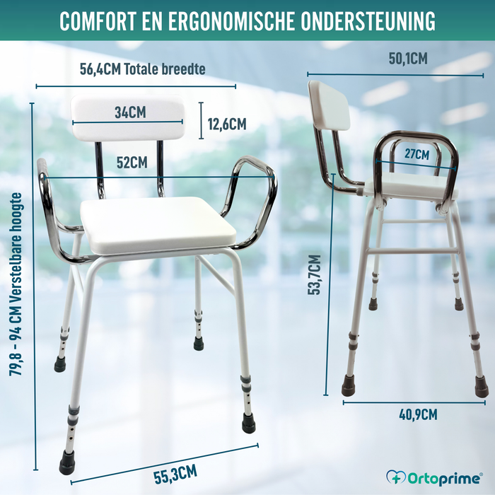 Hoher Küchen- und Haushaltshocker | Höhenverstellbarer Stützstuhl