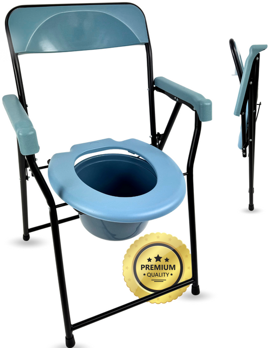 Opvouwbare WC-Stoel Senioren | Draagbaar Toilet Volwassenen