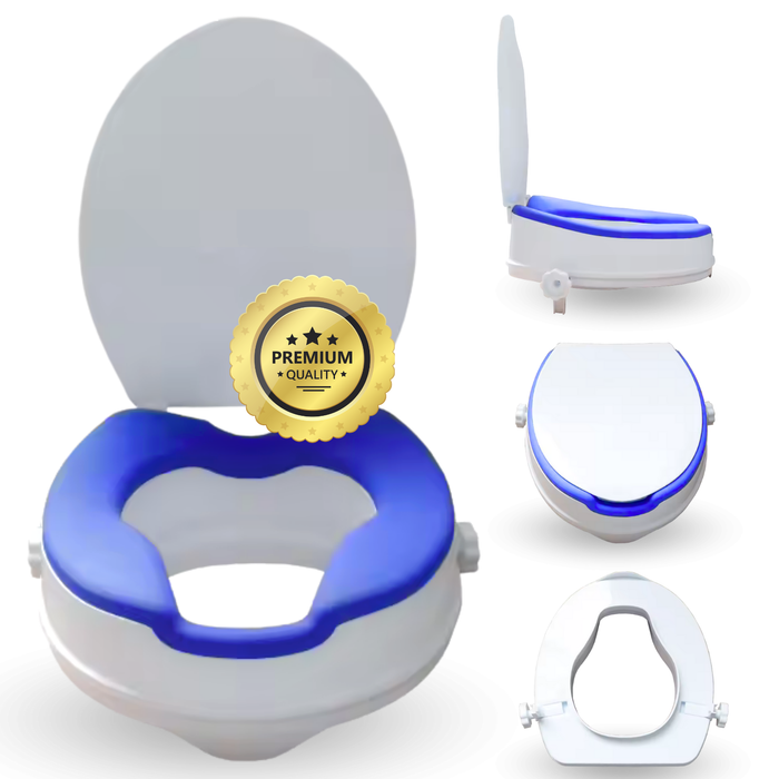 WC-Verhoger Volwassenen 10cm Gepolsterd | Universele WC-Verhoger