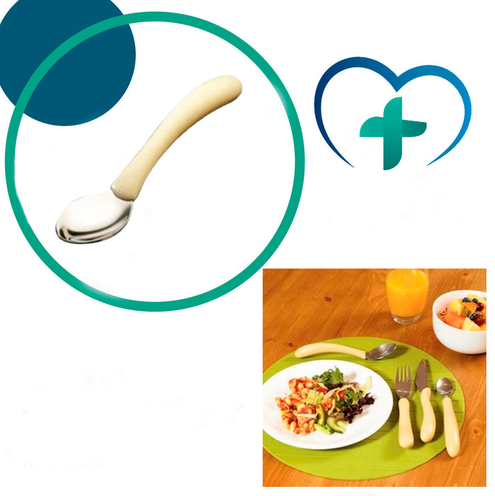 Roestvrijstalen Aangepaste Lepel met Handvat | Beperkte Mobiliteit