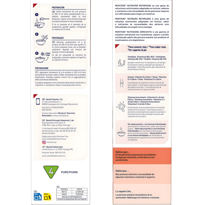 Meritene Granen met Proteïnen voor 13 porties | Multivrucht