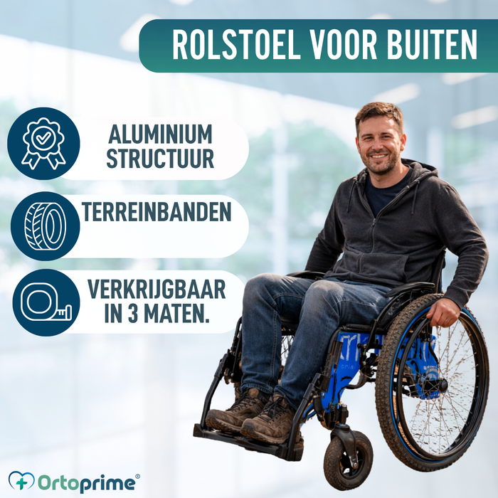 Lichte en Inklapbare 4x4 Rolstoel voor Buiten