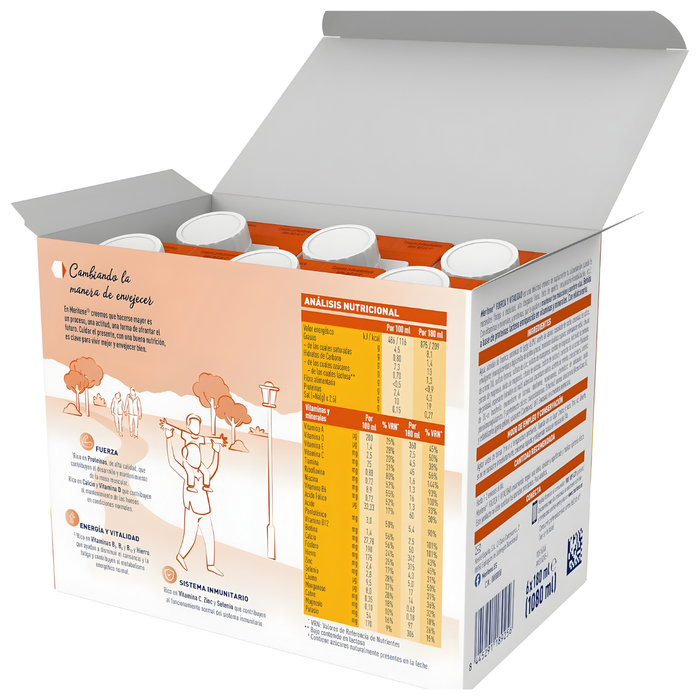 Meritene Pak 6 Flessen Voedingssupplement | 2 Smaken