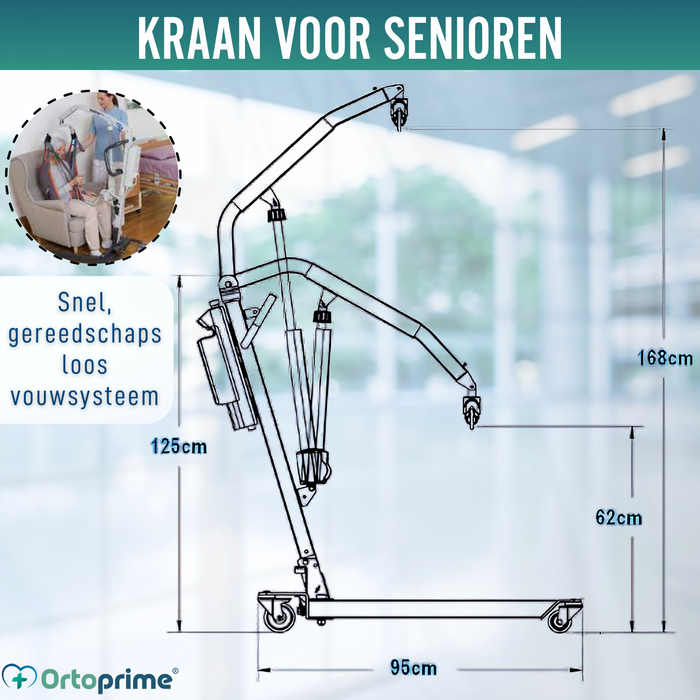 Orthopedische Tillift | Inclusief Hoofdsteunharnas