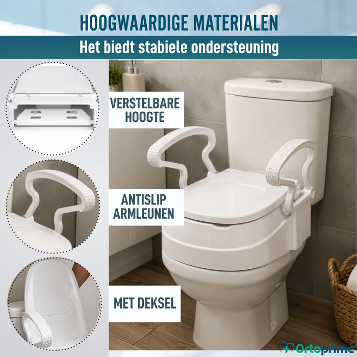 Toiletverhoger 3 Hoogtes Verstelbaar | Met Deksel