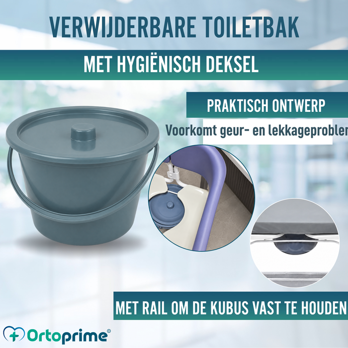 3-in-1 Transferstoel | Verstelbare Toiletstoel