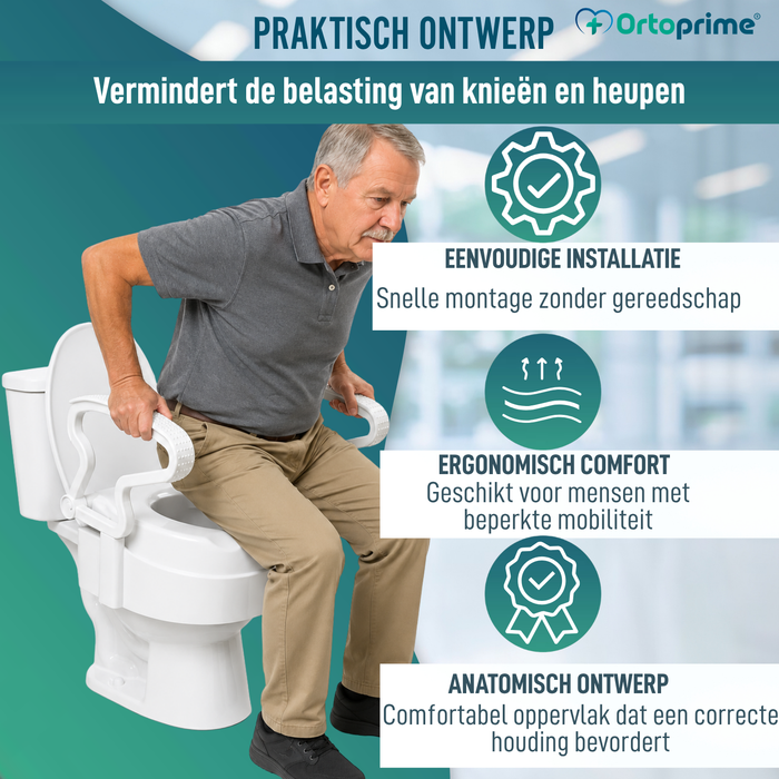 Toiletverhoger 3 Hoogtes Verstelbaar | Met Deksel