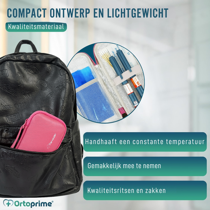 Isothermische Tas voor Diabetici | Insuline Etui met Koelgels