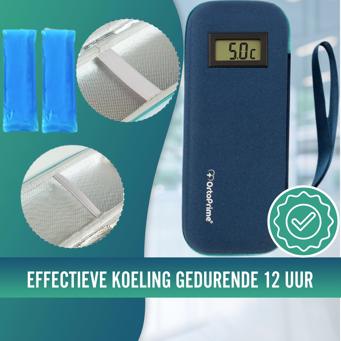 Insulinetui met Thermometer | Koeler voor Diabetici Insulinetui met Thermometer | Koeler voor Diabetici