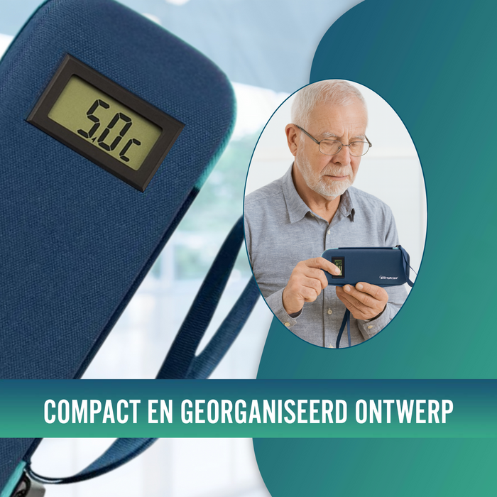Insulinetui met Thermometer | Koeler voor Diabetici