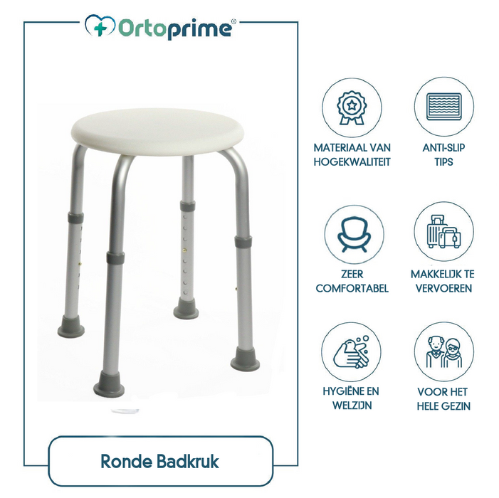 Pakket Ronde Badkruk + Douwgreep met Zuigsysteem