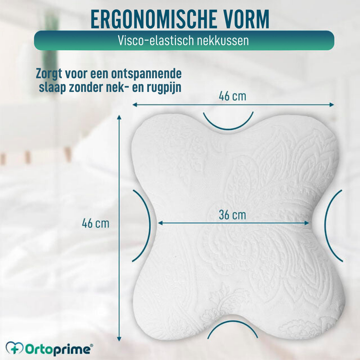 Vlindervormig Geheugenschuim Kussen met Aanpasbaar Geheugeneffect