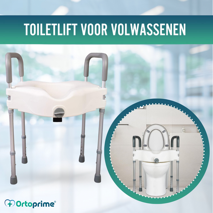 Toiletverhoger 12cm met Poten | Universeel