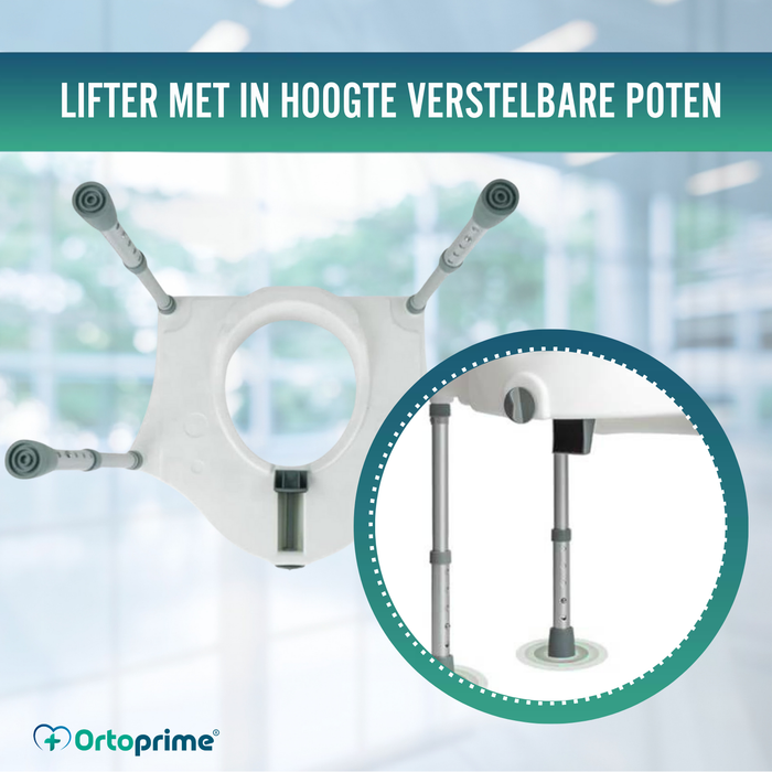 Toiletverhoger 12cm met Poten | Universeel