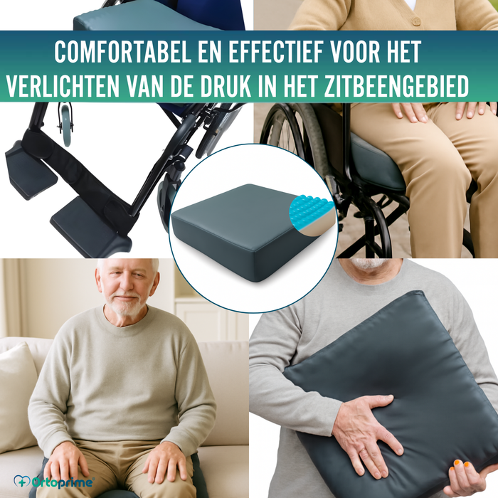 Drukverlagend Visco Gel Zitkussen Ischiaal 85 kg/m3