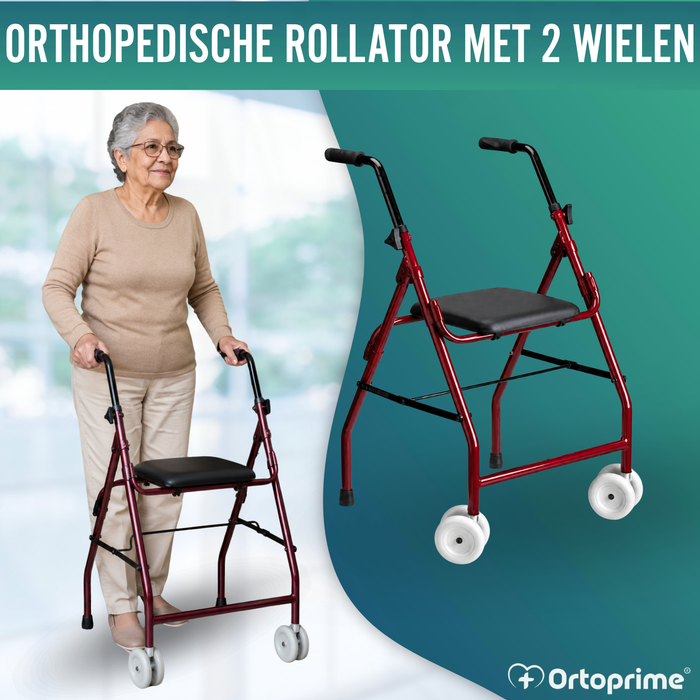 Inklapbare Aluminium Looprek met Verstelbare Zitting