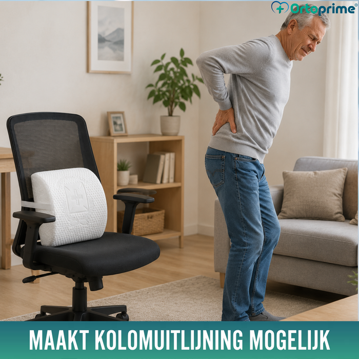 Lendensteunkussen van Traagschuim | Wit