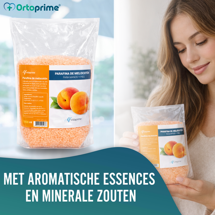 Revalidatieparaffine voor Handen en Voeten 1000ml | Perzik