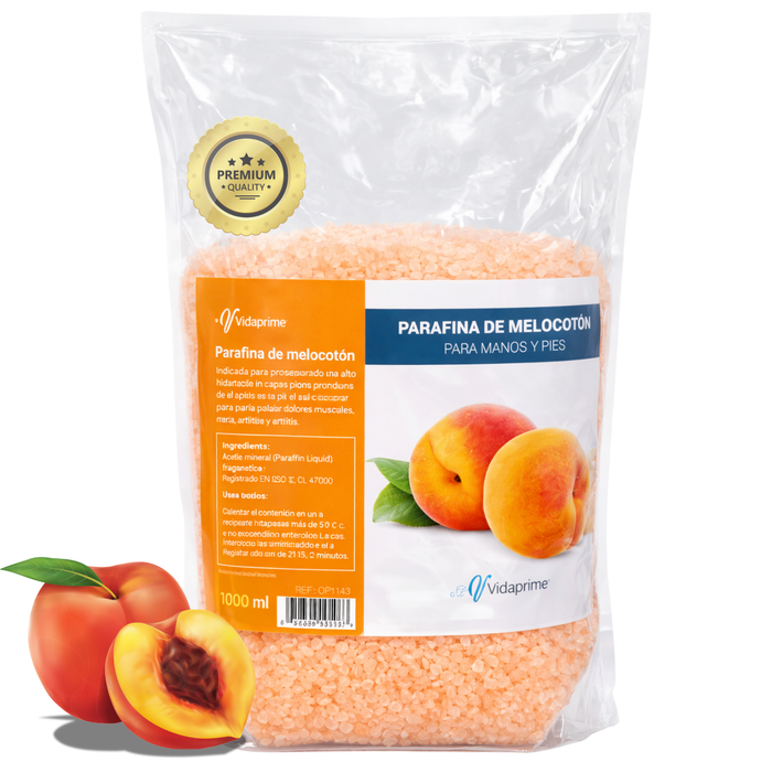 Revalidatieparaffine voor Handen en Voeten 1000ml | Perzik