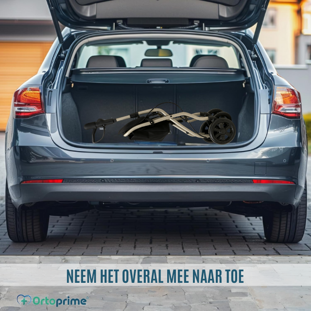 Opvouwbare Rollator voor Volwassenen met Boodschappenmand