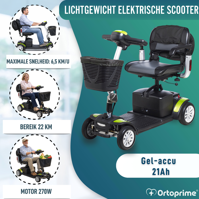 Compacte Elektrische Scooter met Achtertas
