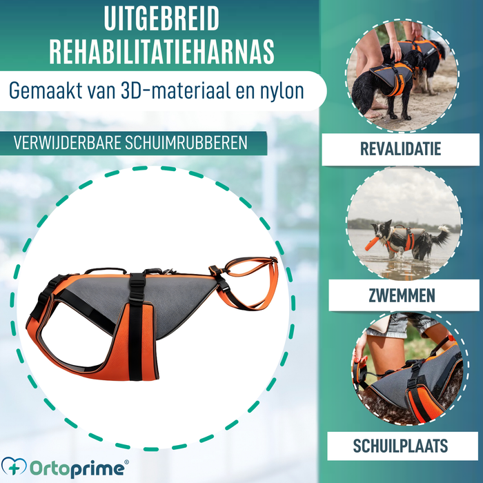 Complete Revalidatieharnas voor Honden | 3D-Materiaal