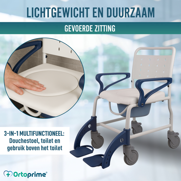 Douch WC Stoel Volwassenen Met Klaparmen & Voeten | WC