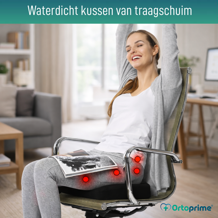 Orthopedisch Antidecubituskussen van Visco-elastisch Schuim voor het Stuitje 60kg/m3