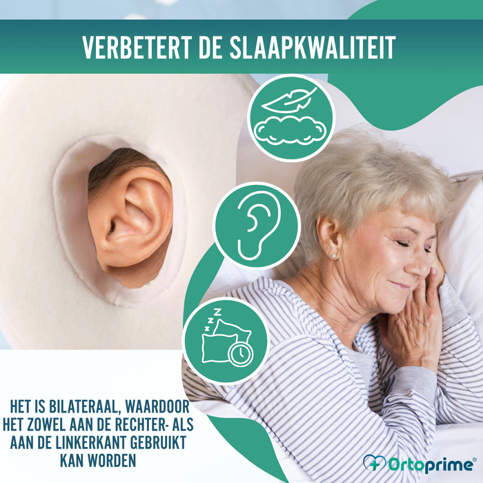 Anti-Decubitus Oorkussen met Opening Verstelbaar