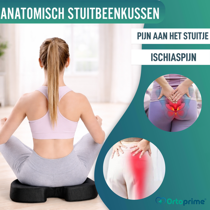 Orthopedisch Antidecubituskussen van Visco-elastisch Schuim voor het Stuitje 60kg/m3