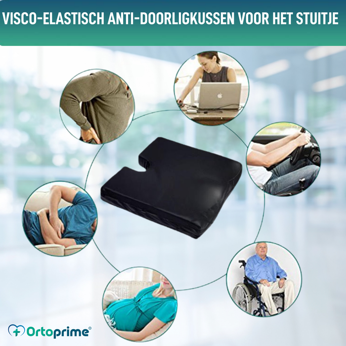 Orthopedisch Antidecubituskussen van Visco-elastisch Schuim voor het Stuitje 60kg/m3