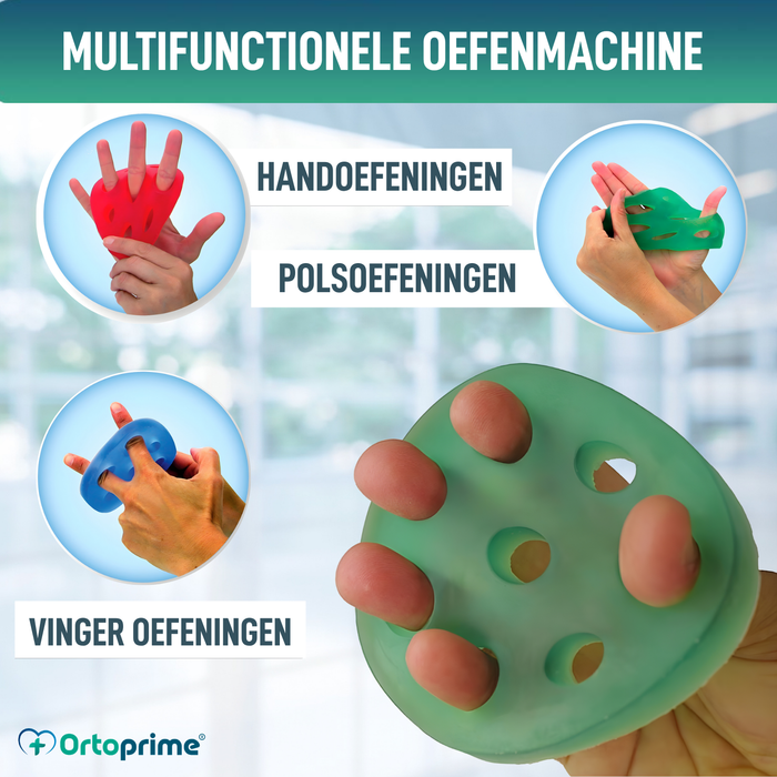 Siliconen Vingertrainer | 4 Weerstandsniveaus