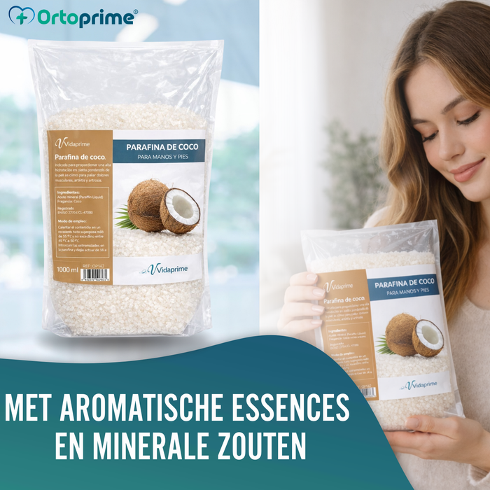 Pak Paraffine Antioxidant voor Handen en Voeten 3000 ml | Kokosnoot