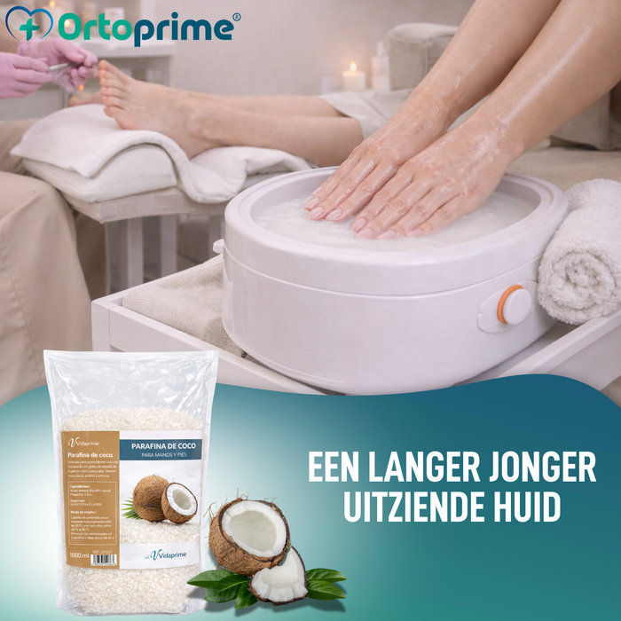 Pak Paraffine Antioxidant voor Handen en Voeten 3000 ml | Kokosnoot