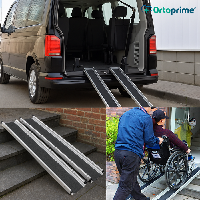 Telescoop Rampen voor Rolstoel 270kg | Sterke Rampen