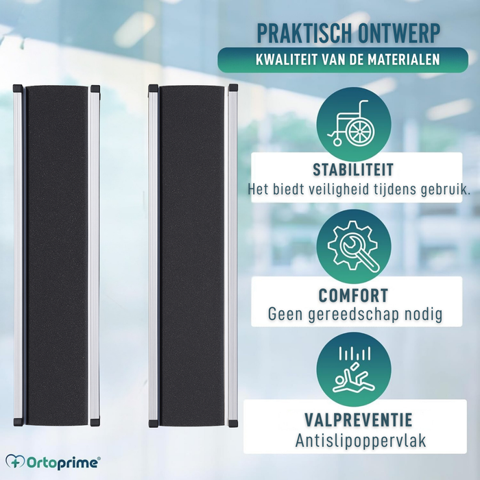 Telescoop Rampen voor Rolstoel 270kg | Sterke Rampen