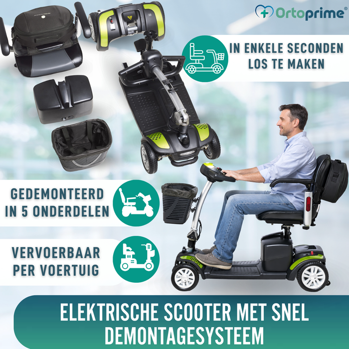 Compacte Elektrische Scooter met Achtertas