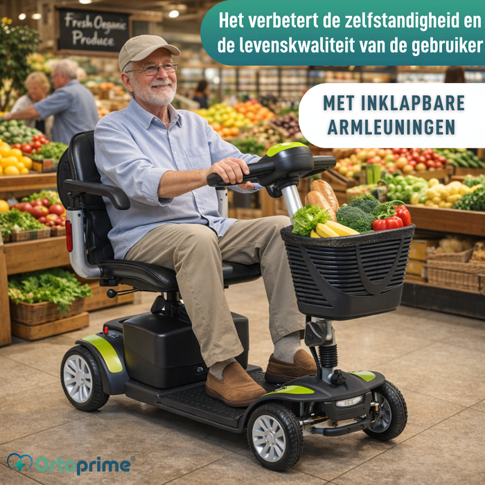 Compacte Elektrische Scooter met Achtertas