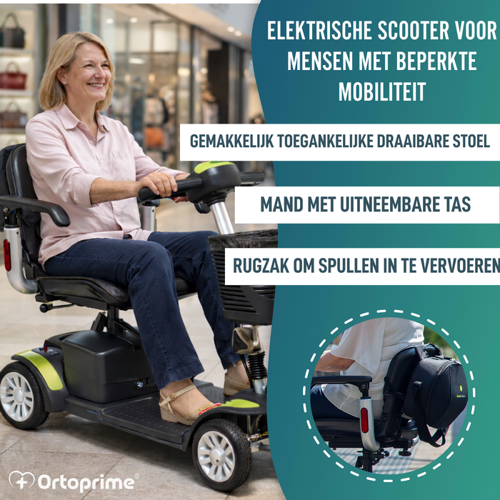 Compacte Elektrische Scooter met Achtertas