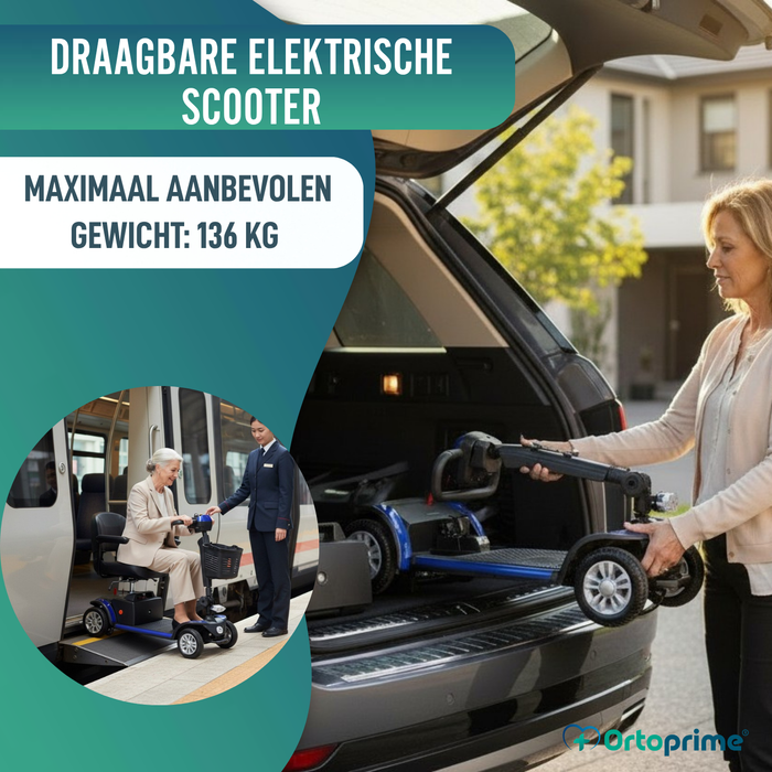 Demontabele Elektrische Scooter met Verwijderbare Lithiumbatterij