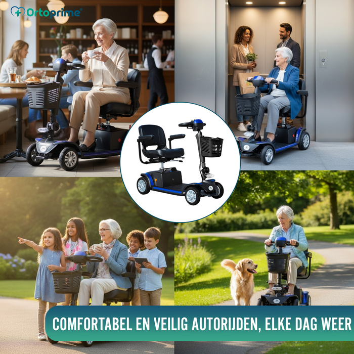 Demontabele Elektrische Scooter met Verwijderbare Lithiumbatterij