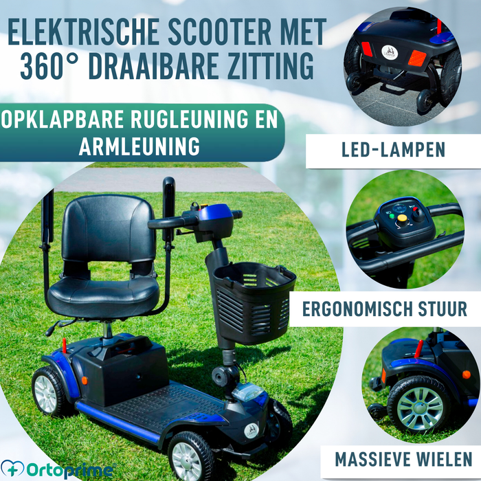 Demontabele Elektrische Scooter met Verwijderbare Lithiumbatterij