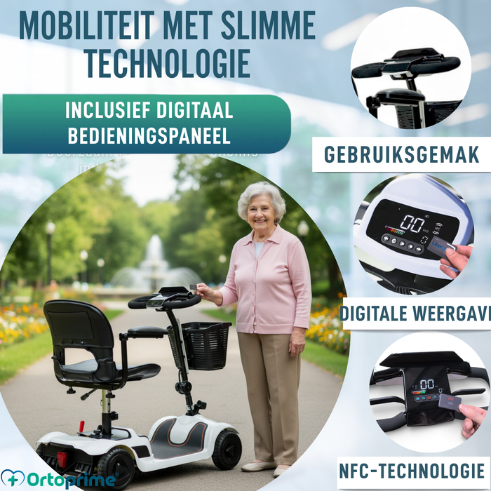 Intelligentes Elektrisches Scooter mit NFC | 4 Räder