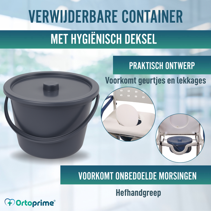 Douch WC Stoel Volwassenen Met Klaparmen & Voeten | WC