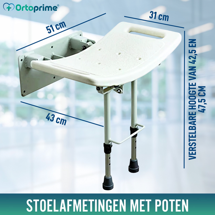 Opklapbare Douchezitje voor Douches | 2 Varianten