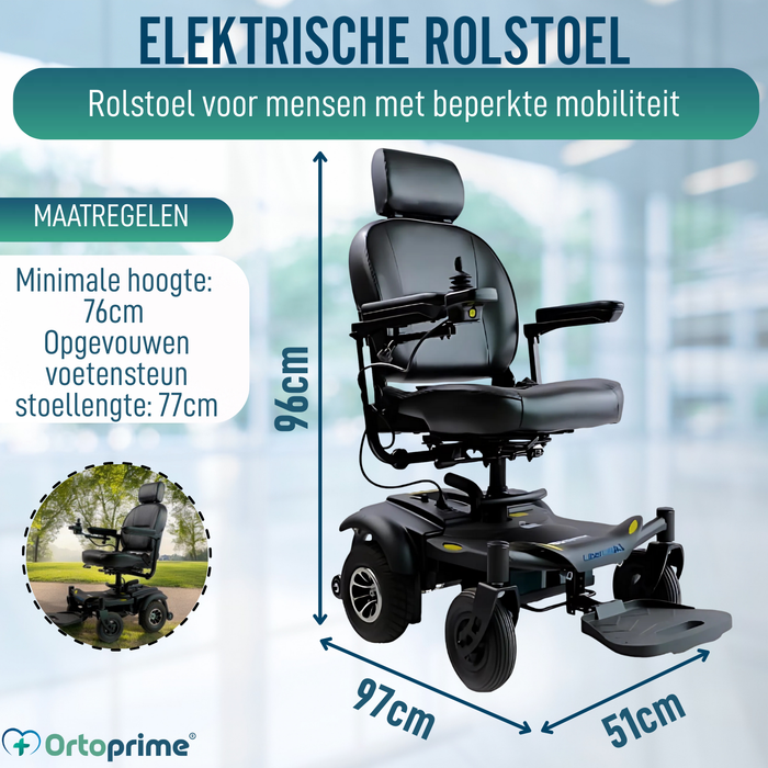 Elektrische Rolstoel Demontabel met Digitale Joystick