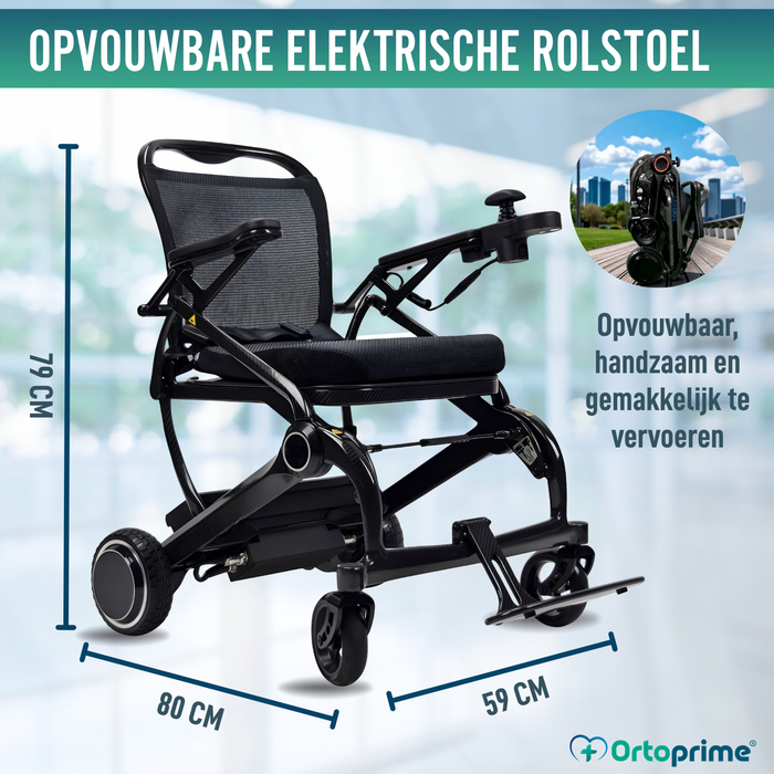 Elektrische Rolstoel Ultracompact | Carbonvezel Frame