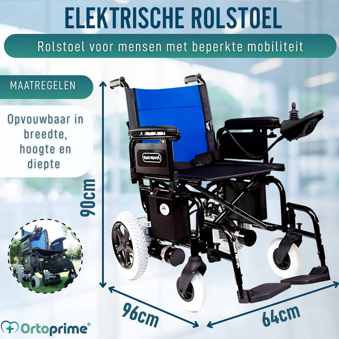 Elektrische Rolstoel | Systeem voor Snelle Opvouwbaarheid