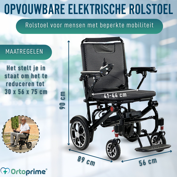 Elektrische Opvouwbare Rolstoel Ultralicht | 10Ah